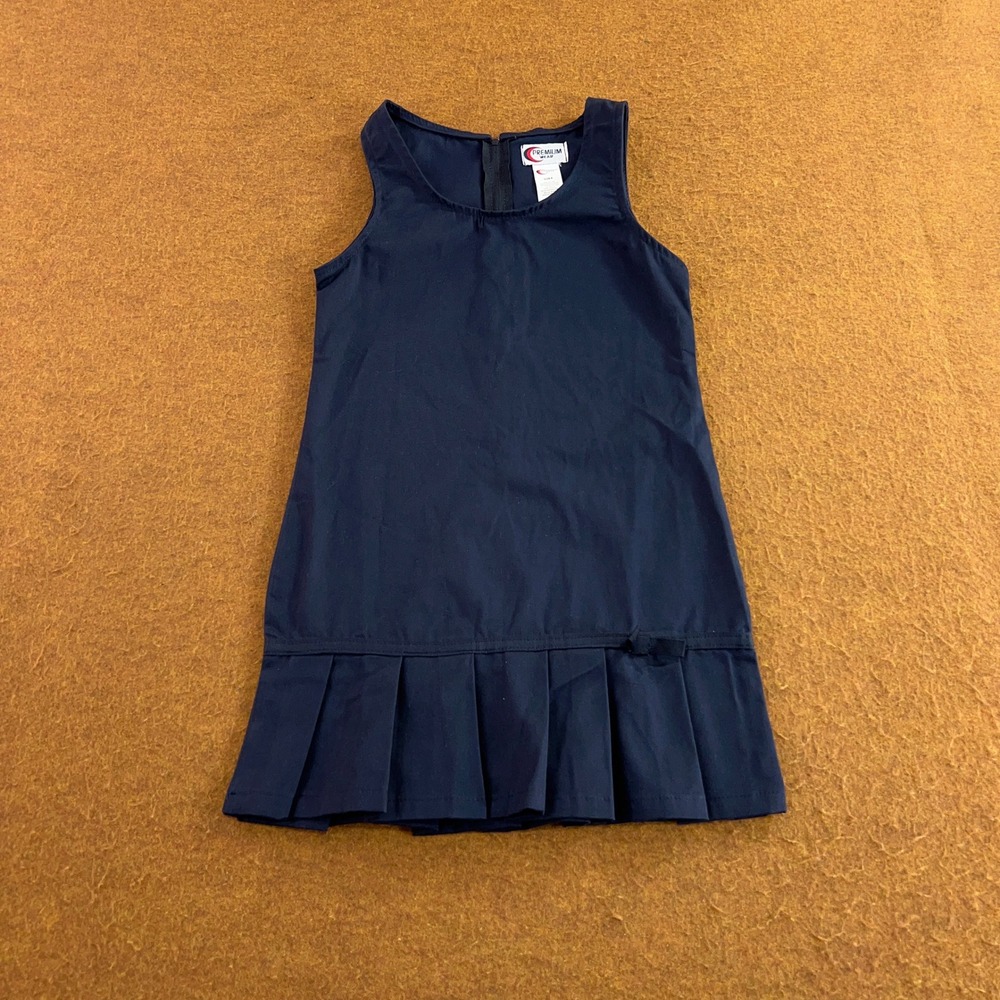 Premium Wear Girls Size 6 Navy Blue Pleated School Uniform Jumper Dress New